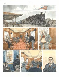 Colored original page, Notre Amérique, Les Révolutions meurent en automne (T.4),  Maël