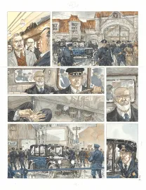 Colored original page, Notre Amérique, Les Révolutions meurent en automne (T.4),  Maël
