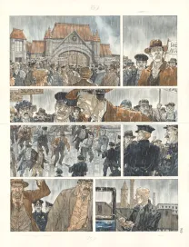 Colored original page, Notre Amérique, Les Révolutions meurent en automne (T.4),  Maël