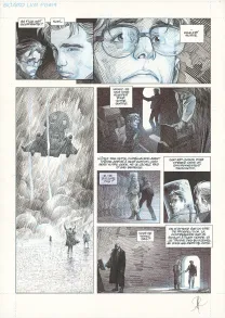 Planche noir et blanc, La Mort vivante, Alberto Varanda