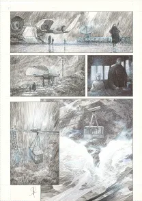 Planche noir et blanc, La Mort vivante, Alberto Varanda
