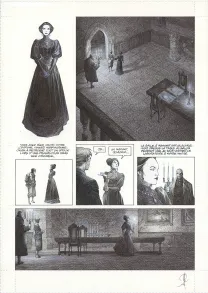 Planche noir et blanc, La Mort vivante, Alberto Varanda