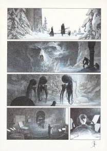 Planche noir et blanc, La Mort vivante, Alberto Varanda