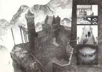 Planche noir et blanc, La Mort vivante, Alberto Varanda