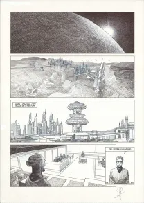 Planche noir et blanc, La Mort vivante, Alberto Varanda