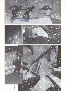 Planche noir et blanc, La Mort vivante, Alberto Varanda