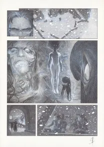 Planche noir et blanc, La Mort vivante, Alberto Varanda