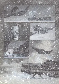 Planche noir et blanc, La Mort vivante, Alberto Varanda