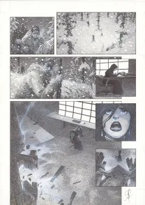 Planche noir et blanc, La Mort vivante, Alberto Varanda