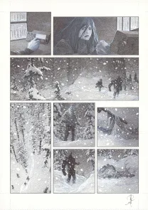 Planche noir et blanc, La Mort vivante, Alberto Varanda