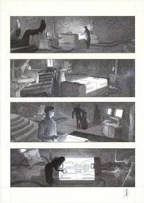 Planche noir et blanc, La Mort vivante, Alberto Varanda