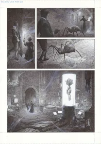Planche noir et blanc, La Mort vivante, Alberto Varanda