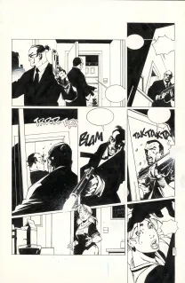 Planche noir et blanc, Bloodline, Issue 1 (T.1), Alberto Varanda