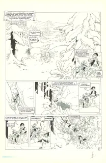 Black and white original page, Elixirs, Le sortilège de Loxullio (T.1), Alberto Varanda
