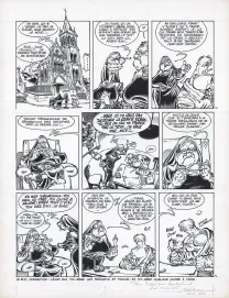 Black and white original page, Sœur Marie-Thérèse, Heureux les imbéciles (T.2),  Maëster