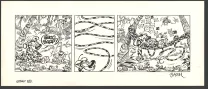Planche noir et blanc, Le Marsupilami,  Batem