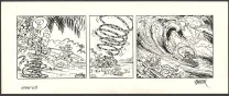 Black and white original page, Le Marsupilami,  Batem