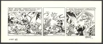 Black and white original page, Le Marsupilami,  Batem