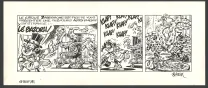 Planche noir et blanc, Le Marsupilami,  Batem
