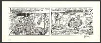 Black and white original page, Le Marsupilami,  Batem