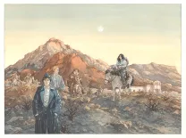 Colored illustration, Notre Amérique,  Maël