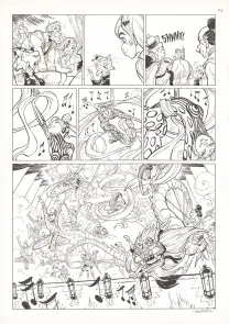 Planche noir et blanc, Ekhö Monde miroir, Un fantôme à Pékin (T.10), Alessandro Barbucci