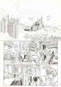 Black and white original page, Ekhö Monde miroir, Un fantôme à Pékin (T.10), Alessandro Barbucci