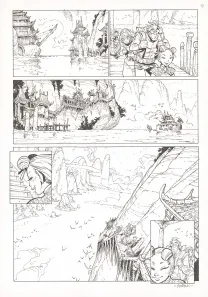 Planche noir et blanc, Ekhö Monde miroir, Un fantôme à Pékin (T.10), Alessandro Barbucci