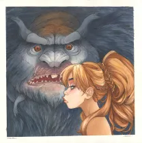 Colored illustration, Ekhö Monde miroir, Le Secret des Preshauns (T.5),  Barbucci & Lebreton
