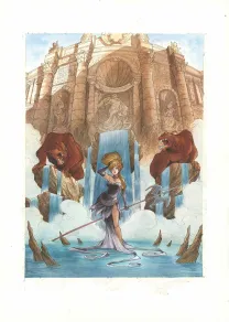 Colored illustration, Ekhö Monde miroir, Le Secret des Preshauns (T.5),  Barbucci & Lebreton
