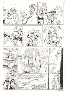 Planche noir et blanc, Ekhö Monde miroir, La Sirène de Manhattan (T.8), Alessandro Barbucci