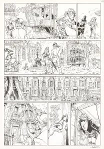 Black and white original page, Ekhö Monde miroir, Swinging London (T.7), Alessandro Barbucci