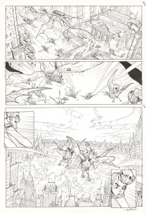Planche noir et blanc, Ekhö Monde miroir, La Sirène de Manhattan (T.8), Alessandro Barbucci