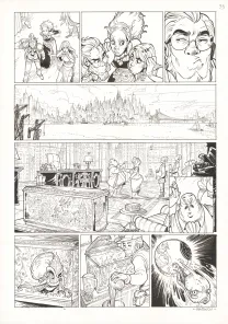 Planche noir et blanc, Ekhö Monde miroir, La Sirène de Manhattan (T.8), Alessandro Barbucci