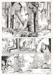 Planche noir et blanc, Ekhö Monde miroir, La Sirène de Manhattan (T.8), Alessandro Barbucci