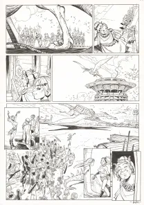 Planche noir et blanc, Ekhö Monde miroir, Abidjan-Nairobi Express (T.9), Alessandro Barbucci
