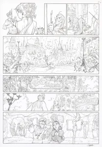 Black and white original page, Ekhö Monde miroir, Barcelona (T.4), Alessandro Barbucci