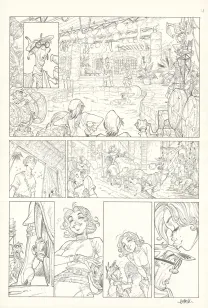 Planche noir et blanc, Ekhö Monde miroir, Hollywood Boulevard (T.3), Alessandro Barbucci