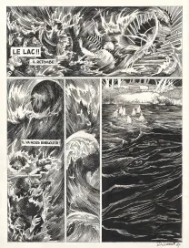 Planche noir et blanc, Le Bestiaire du crépuscule, Daria Schmitt