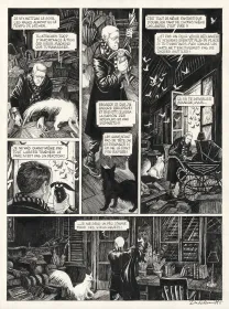Planche noir et blanc, Le Bestiaire du crépuscule, Daria Schmitt