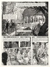 Planche noir et blanc, Le Bestiaire du crépuscule, Daria Schmitt