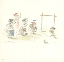 Illustration couleur, Bibi, Bibi et le secret des doudous, Claude K. Dubois