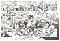 Black and white original page, Chroniques de Roncevaux, Munjoie ! (T.2), Juan Luis Landa
