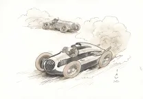 Illustration couleur, Curtiss Hill,  Pau 