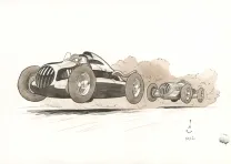 Colored illustration, Curtiss Hill,  Pau 