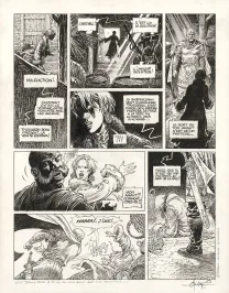 Planche noir et blanc, Saga Valta , Mohamed Aouamri