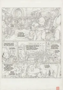Black and white original page, Le Vent dans les Sables , Étranges Etrangers (T.2), Michel Plessix