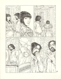Planche noir et blanc, Complainte des Landes Perdues, Sill Valt (T.8), Philippe Delaby