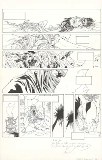 Planche noir et blanc, Croisade, Simoun Dja (T.1), Philippe Xavier