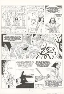 Black and white original page, Croisade, Le maître des machines (T.3), Philippe Xavier
